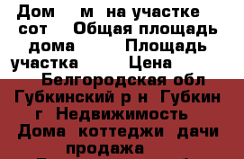 Дом 65 м² на участке 20 сот. › Общая площадь дома ­ 65 › Площадь участка ­ 20 › Цена ­ 250 000 - Белгородская обл., Губкинский р-н, Губкин г. Недвижимость » Дома, коттеджи, дачи продажа   . Белгородская обл.